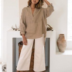 Laude the Label Oversized Tunic- Mocha